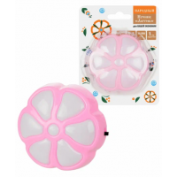 Ночник "Лютик" с выключателем, 0,5 Вт, розовый