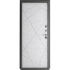 Дверь метал. ФОРТЕ МП антик серебро 2050*860 правая  