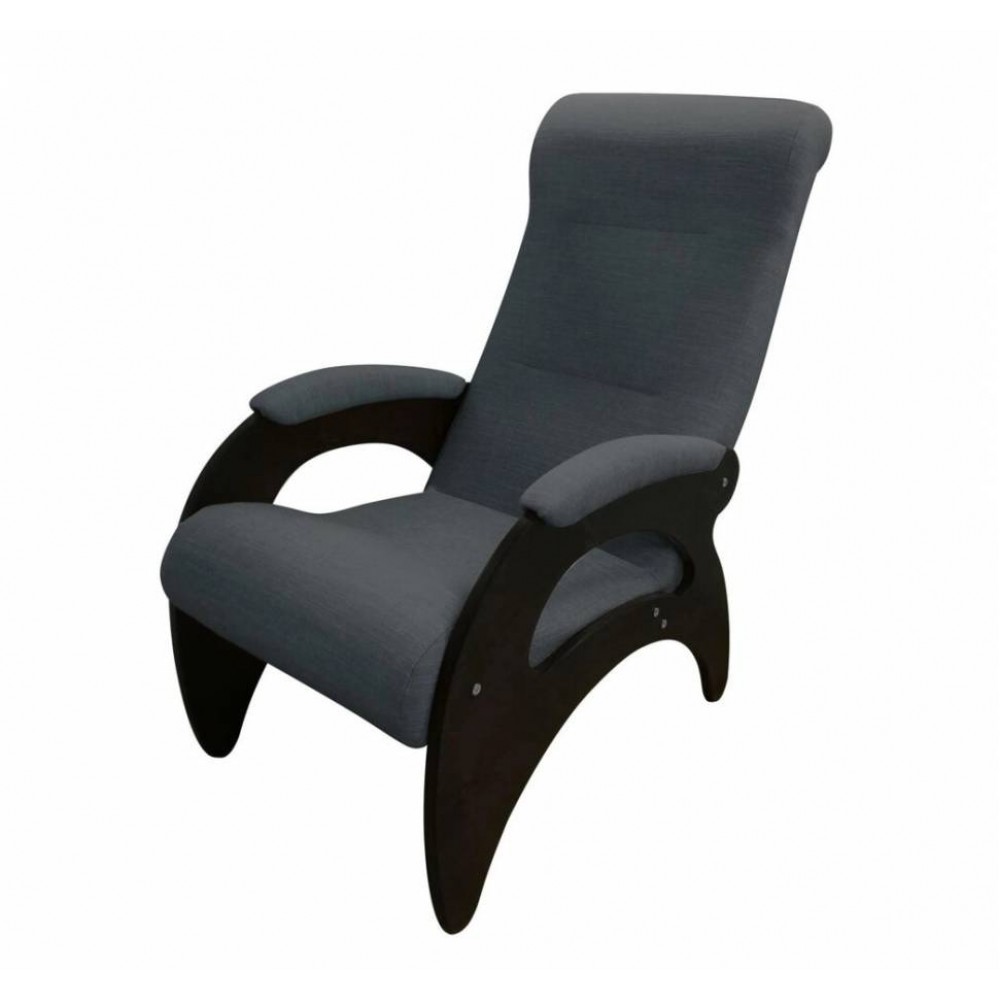 Кресло садовое ротанг Мария серая подушка с подлокотниками 