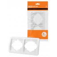 Рамка 2-ая горизонтальная белая валдай 1804-0017