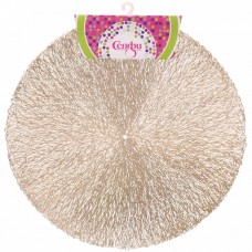 Салфетка на стол Кружева 38см серебро/золото 904-0217/904-0216