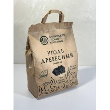 Уголь древесный брикетированный ПРЕМИУМ пакет 1,5 кг (190уп/пал)