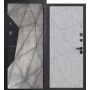 Дверь метал. Геометрия бетон снежный 2050*960мм левая