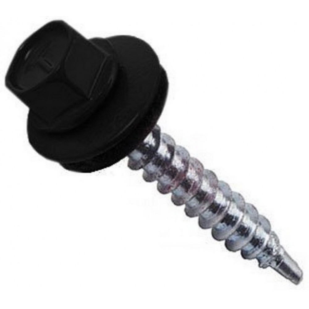 Саморез кровельный 4,8*19 RAL 9005 Черный (уп. 50штук) Саморез кровельный 4,8*19 RAL 9005 Черный (уп. 50штук)