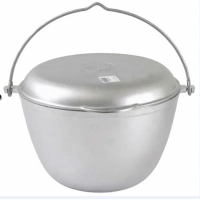 Котелок походный 10л алюминиевый с плоским дном