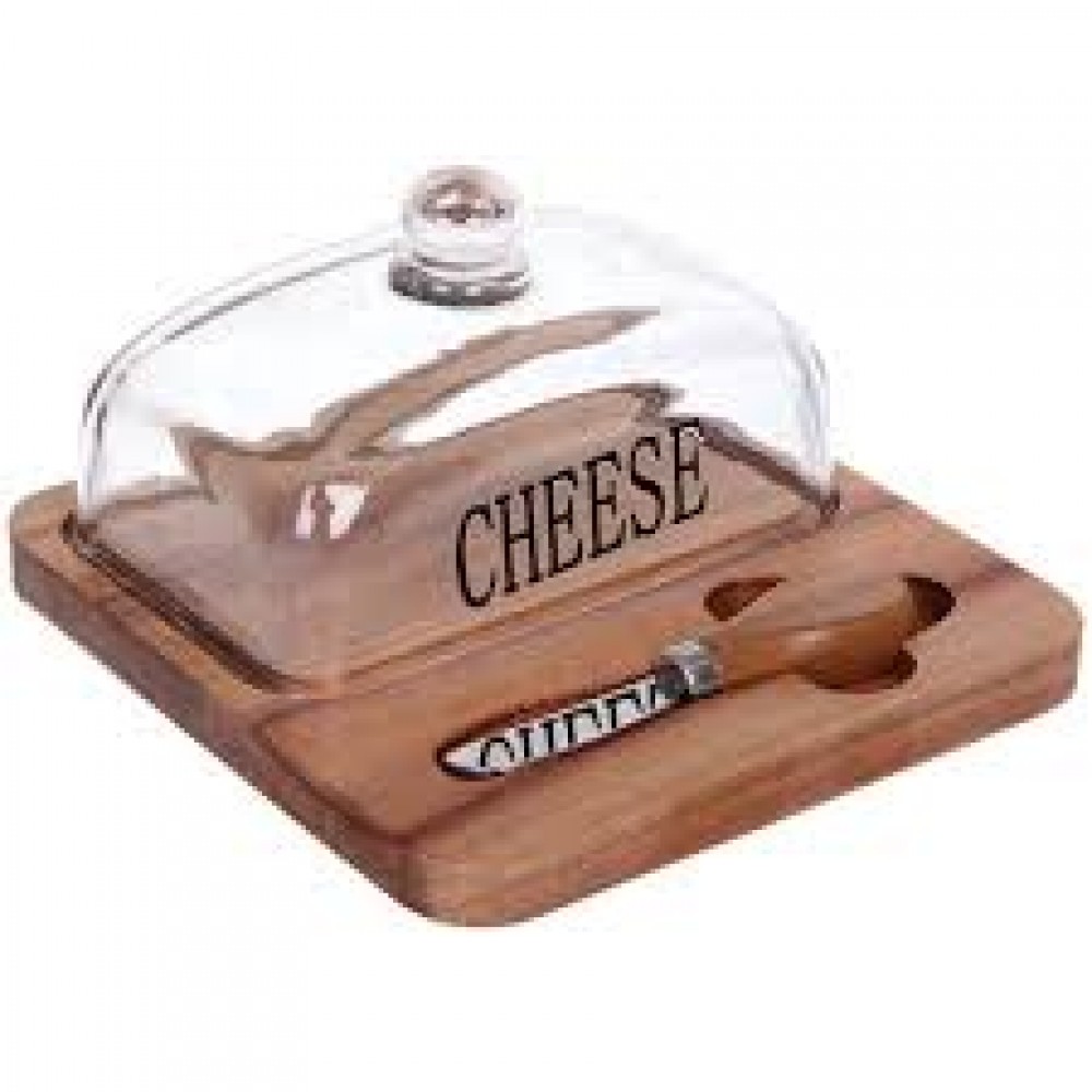 Сырница деревянная SHEF 18,5х18см с ножом 312-1756 Сырница деревянная SHEF 18,5х18см с ножом 312-1756