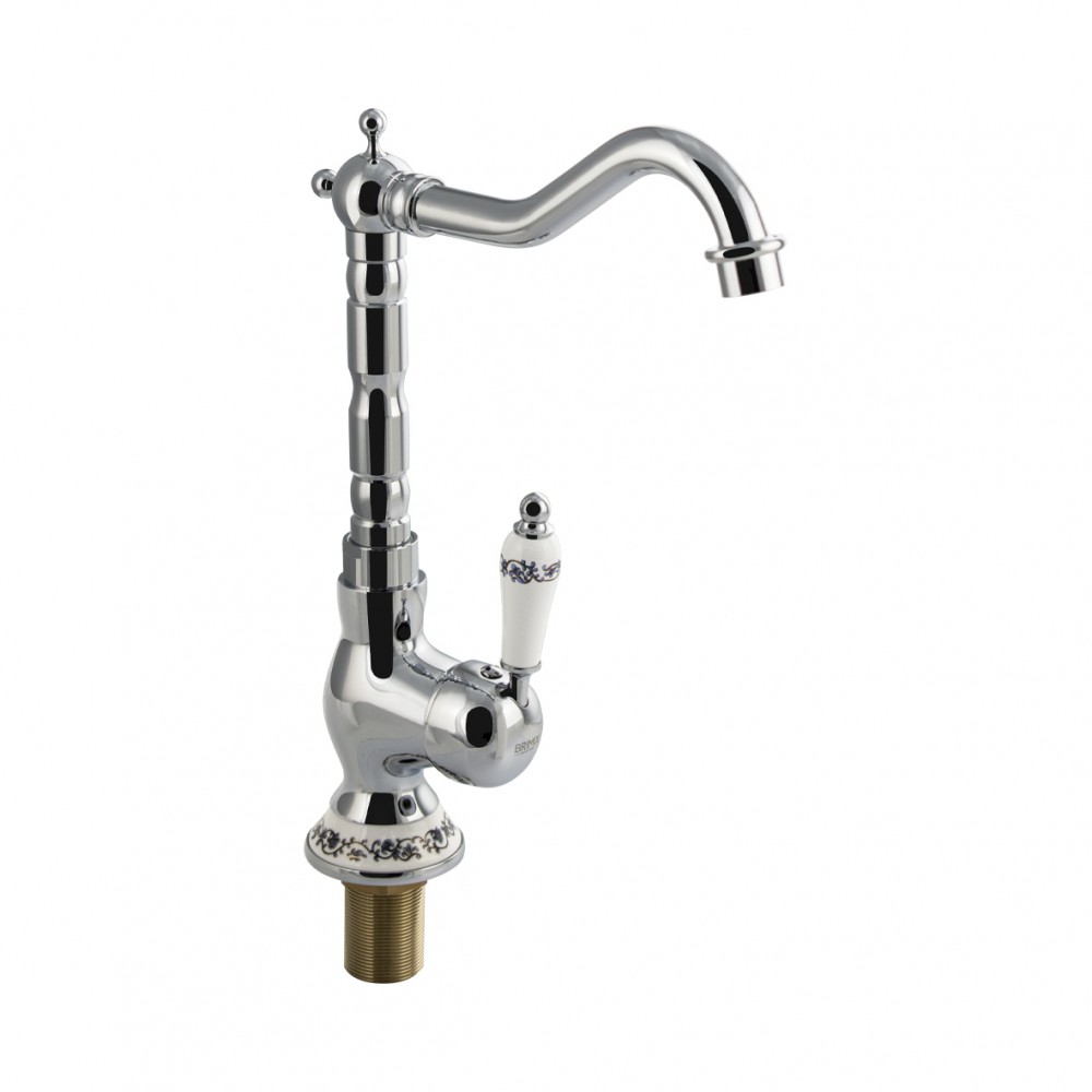 Смеситель для кухни BRIMIX высокий излив поворот на 360 хром 1534