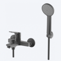 Смеситель для ванны POTATO силумин короткий излив серый P30187-19 ХХХ