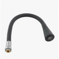 Излив для кухни гибкий силиконовый черный S55BL-D