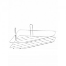 Полка д/ванной угловая  ZOLLEN POLYETHER-1 белая трапеция (466717)