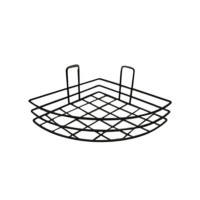 Полка для ванной угловая Рыжий кот черная 17,5*17,5см 109754