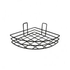 Полка для ванной угловая Рыжий кот черная 17,5*17,5см 109754