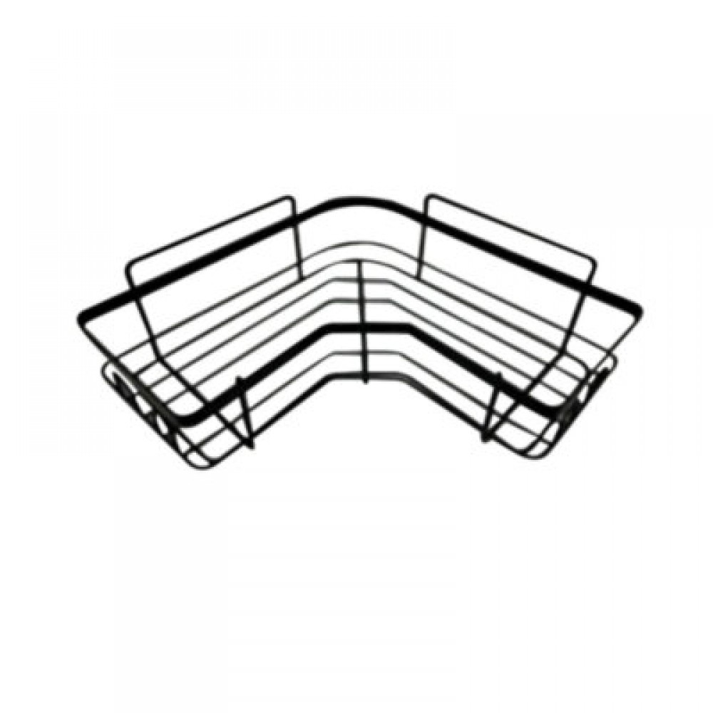 Полка для ванной угловая Рыжий кот графит 25*25см 109748