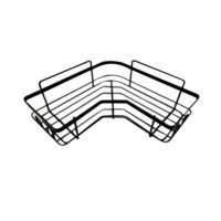 Полка для ванной угловая Рыжий кот графит 25*25см 109748