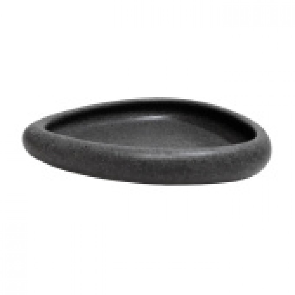 Мыльница Темный камень полирезина 106473