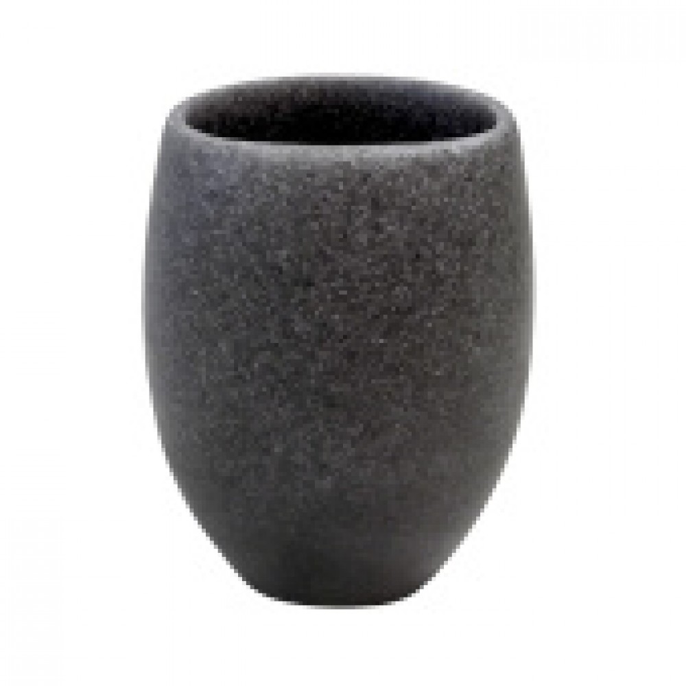 Стакан для зубных щеток Темный камень полирезина 106472 Стакан для зубных щеток Темный камень полирезина 106472