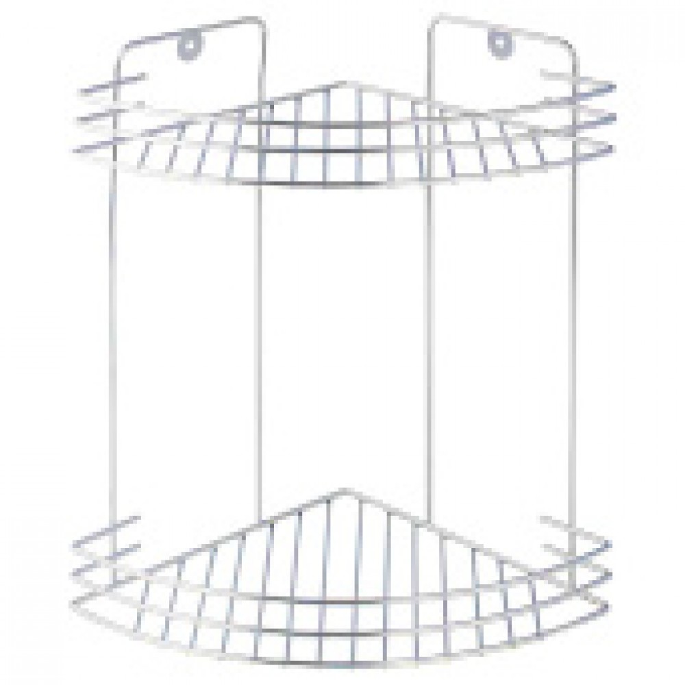 Полка настенная 2 яруса угловая Delphinium хром W2672С/101021 Полка настенная 2 яруса угловая Delphinium хром W2672С/101021