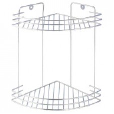Полка настенная 2 яруса угловая Delphinium хром W2672С/101021