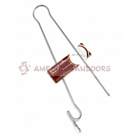 Шампур из нержавеющей стали 430 ДВОЙНОЙ длина 44см ручка тип 1(Холодная ковка)