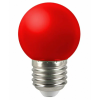 Лампа светодиодная LED 5 Вт, 220В, Е27, красная 661494
