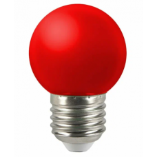 Лампа светодиодная LED  5 Вт, 220В, Е27, красная 661494