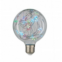 Лампа светодиодная LED  1 Вт, 220В, E27, RGB, G95 661008