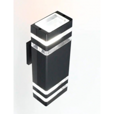 Светильник General GWL-2MR16-GU10-S-IP65 Черный с двойным боковым рассеивателем Катет 662519