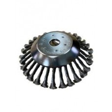 Щетка проволочная витая 150х25,4 ДЛЯ САДОВОГО ТРИММЕРА, УДАЛИТЕЛЬ СОРНЯКОВ YK-T053