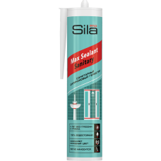 Герметик силиконовый санитарный белый Sila Pro Max Sealant 280мл SS2804 