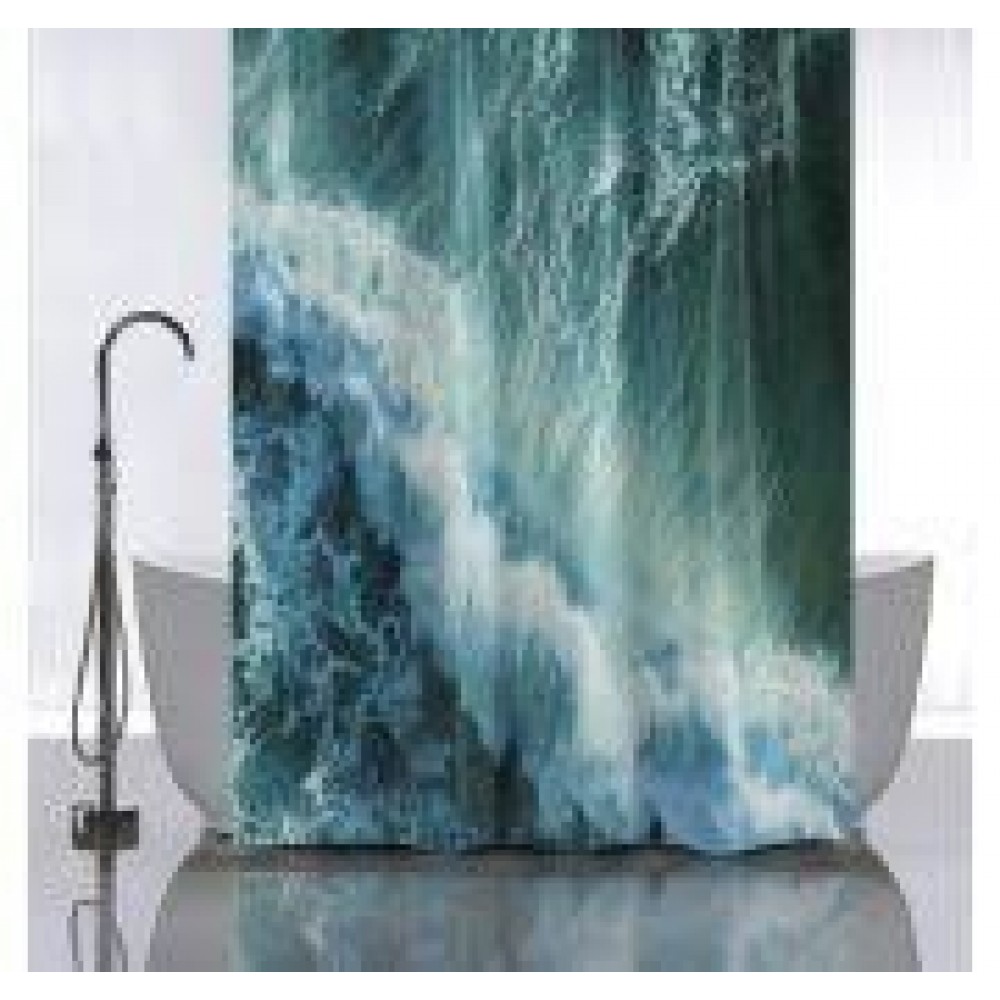 Шторка для ванной ВОЛНА фотопечать (01-117)