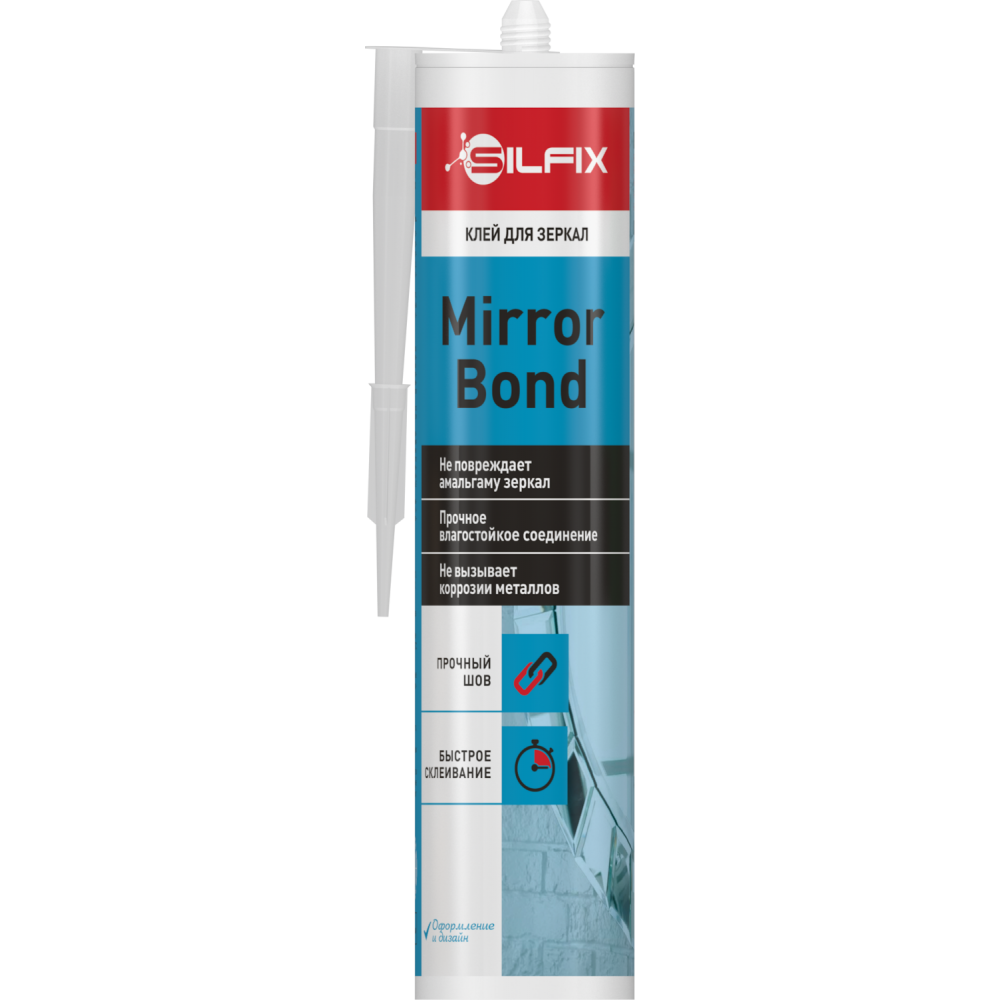 Клей монтажный для зеркал бежевый 290 мл Silfix Mirror Bond