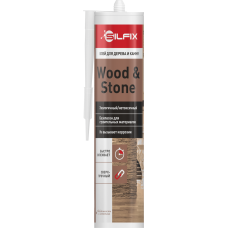 Клей монтажный для дерева и камня белый 290 мл Silfix Wood&Stone
