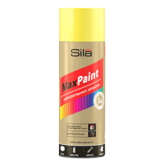Краска Спрей флюоресцентный Желтый Sila Home Max Paint,520 мл
