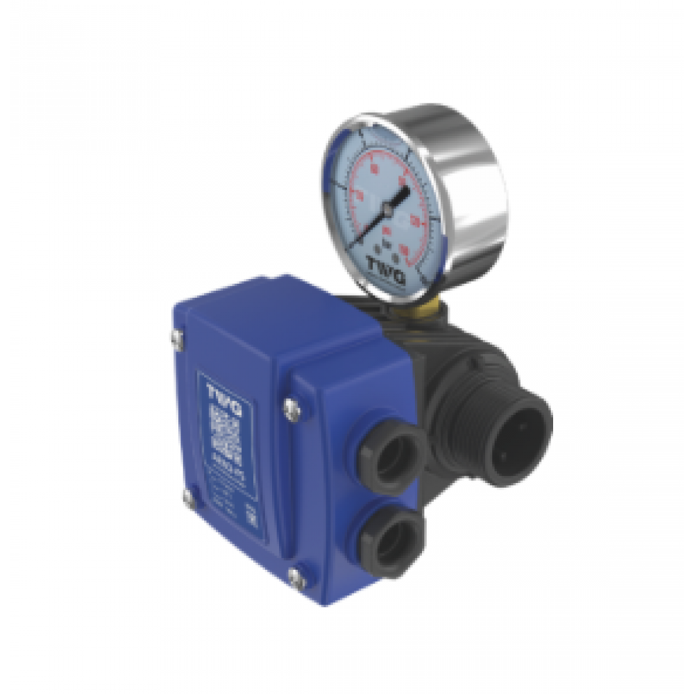 Реле протока воды с гидрозаполненным манометром 1" TWG-AERO-FS
