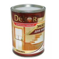 Эмаль для пола Красно-коричневая Dekor 0,8 кг