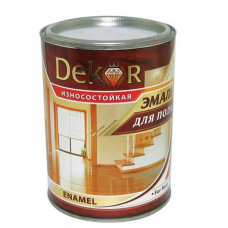 Эмаль для пола Красно-коричневая Dekor 0,8 кг