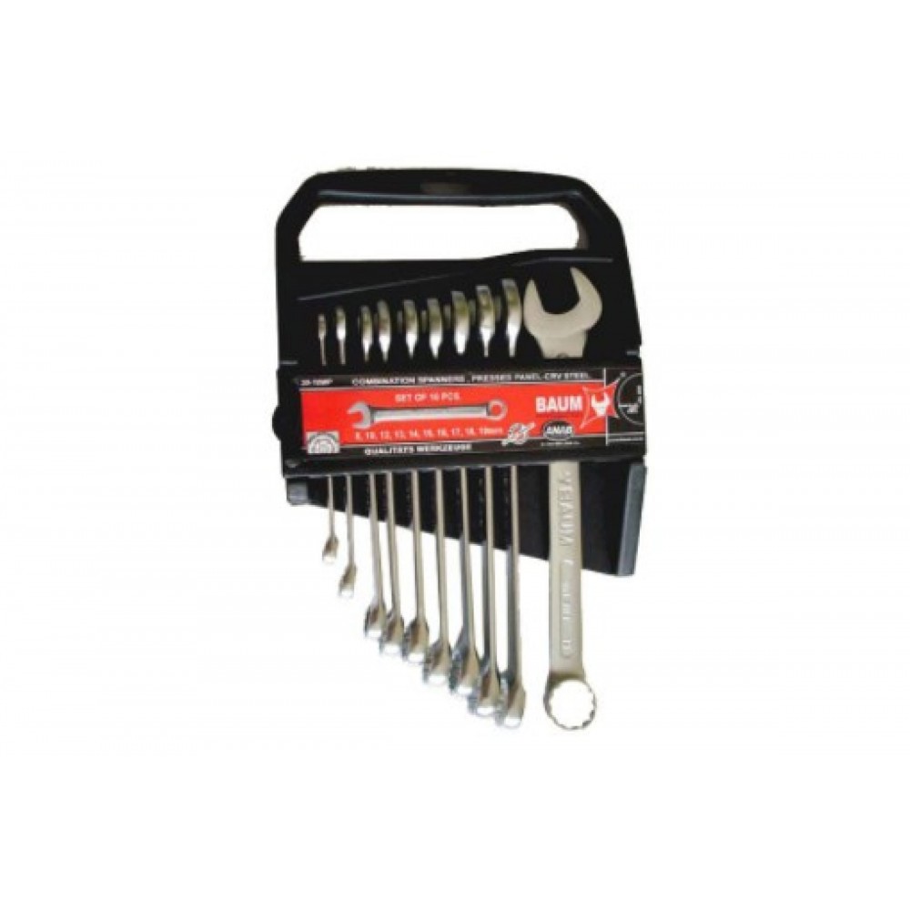 Набор ключей 10шт 8-19 комбинированных Baum 30-10mp