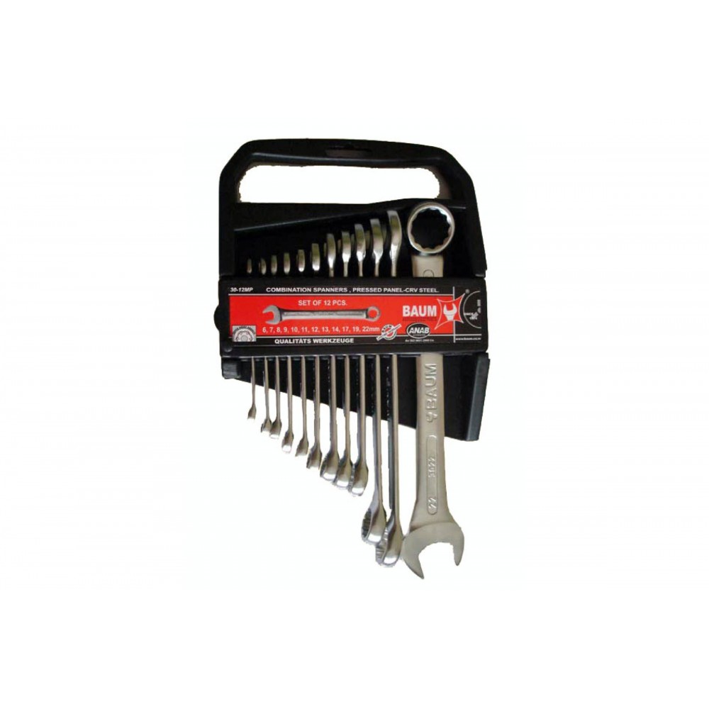 Набор ключей 12шт 6-19 комбинированных Baum 30-12mp
