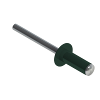 Заклепка д/глухих отв.ал./сталь 3,2* 8 50шт. RAL 6005