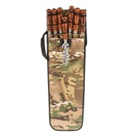 Чехол колпачек 6 шампуров+нож+2шт.вилка прут+вилка+кочерга