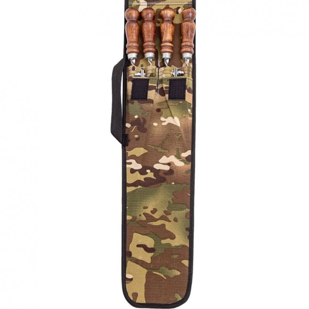 Чехол колпачек 4 шампура кочерга +мангал