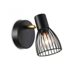 Светильник настенный TR8659 BK/GD черный/золото E14