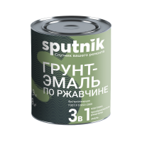 Грунт-эмаль по ржавчине 3 в 1 Белая Спутник 0,9 кг