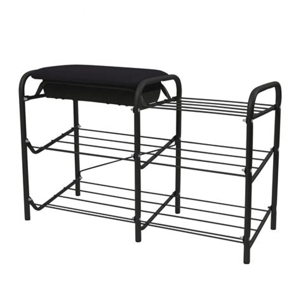 Этажерка с ящиком черный ЭТП1