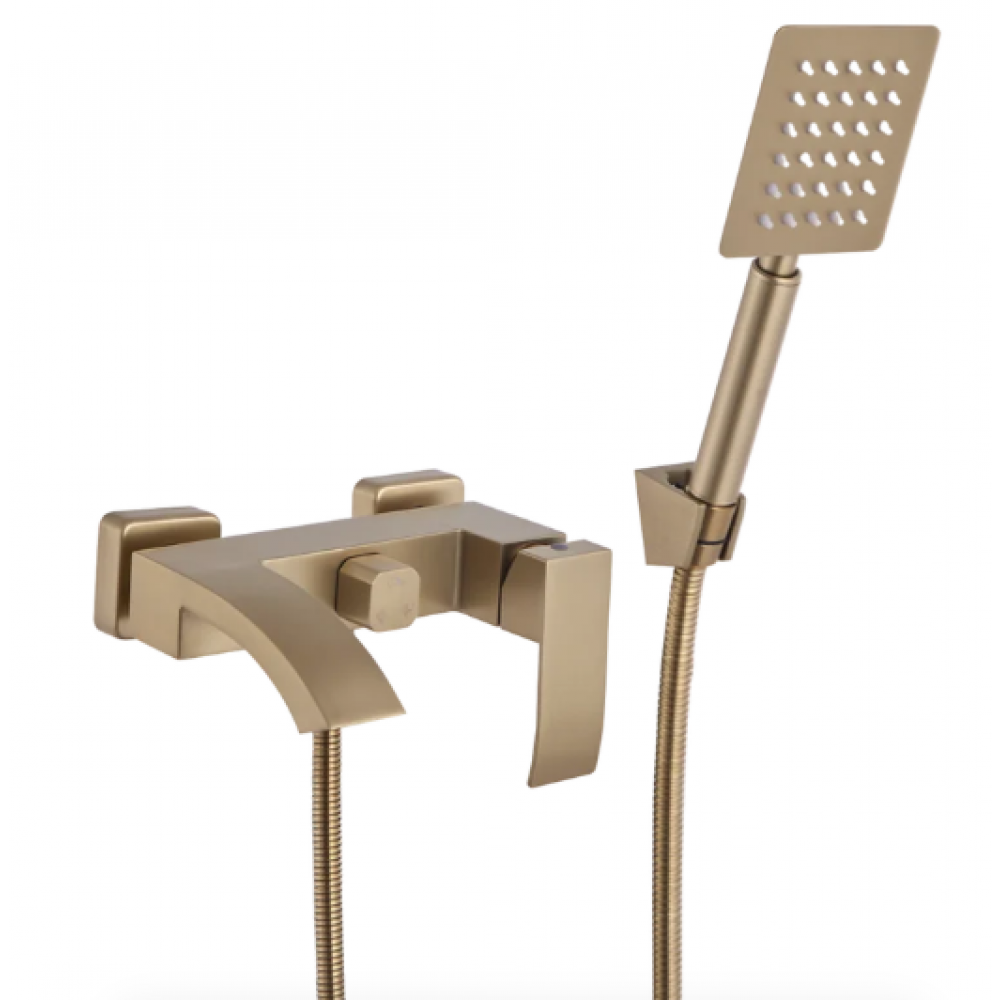 Смеситель для ванны FASHUN нерж короткий излив бронза A53018-21 ХХХ