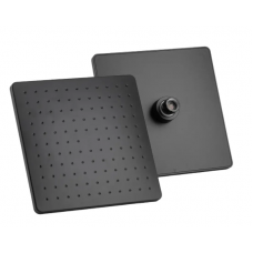 Лейка для тропического душа квадратная черная P108-6