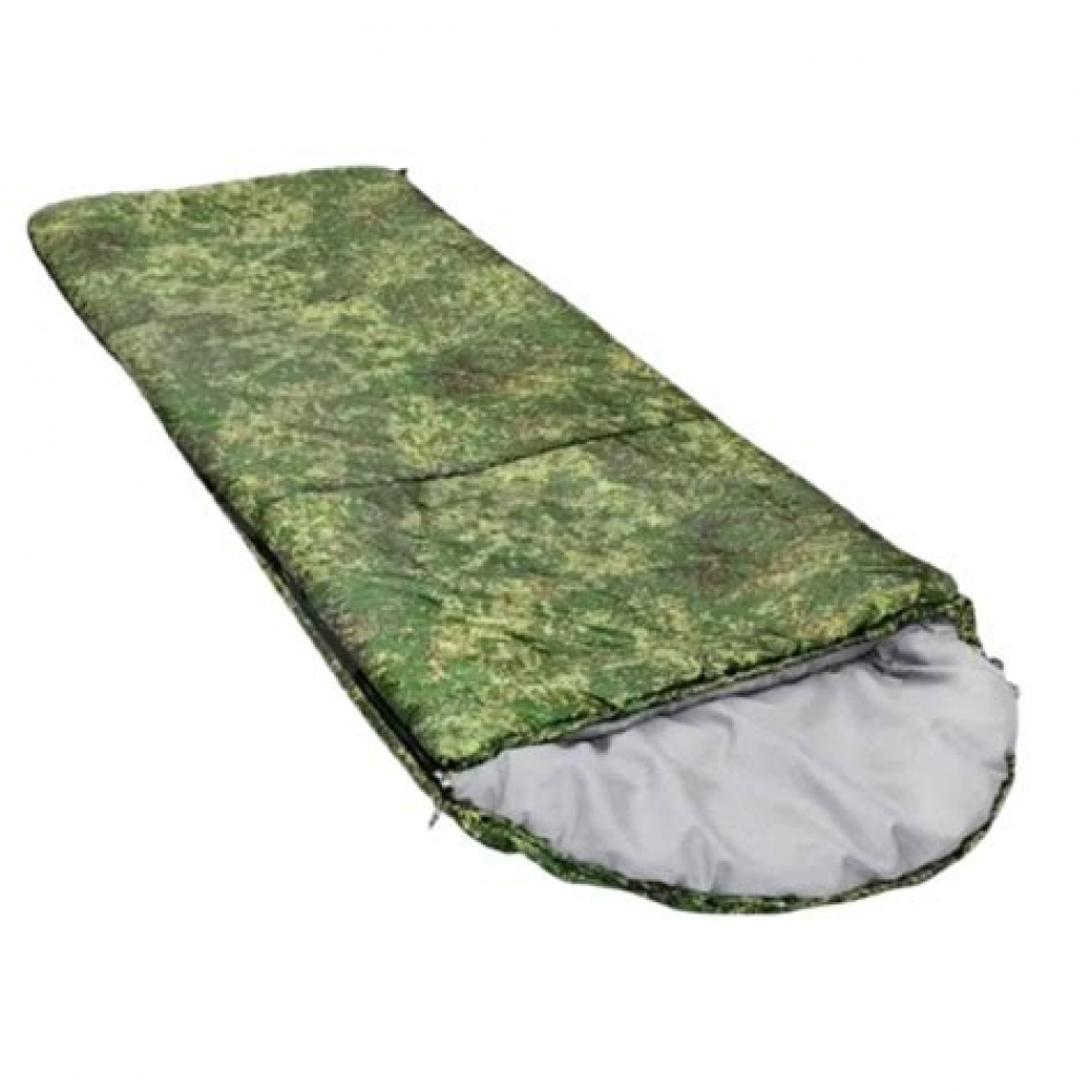 Мешок спальный 2-х слойный с капюшоном,увеличенный,с сеткой 250*100 см 804-175