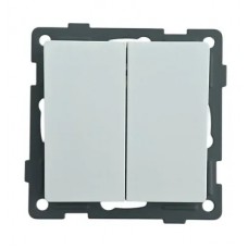 Выключатель 2-кл. белый U1A-002-1 SoftTouch AWS