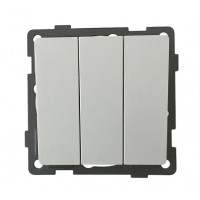 Выключатель 3-кл. белый U1A-003 SoftTouch AWS