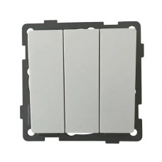 Выключатель 3-кл. белый U1A-003 SoftTouch AWS